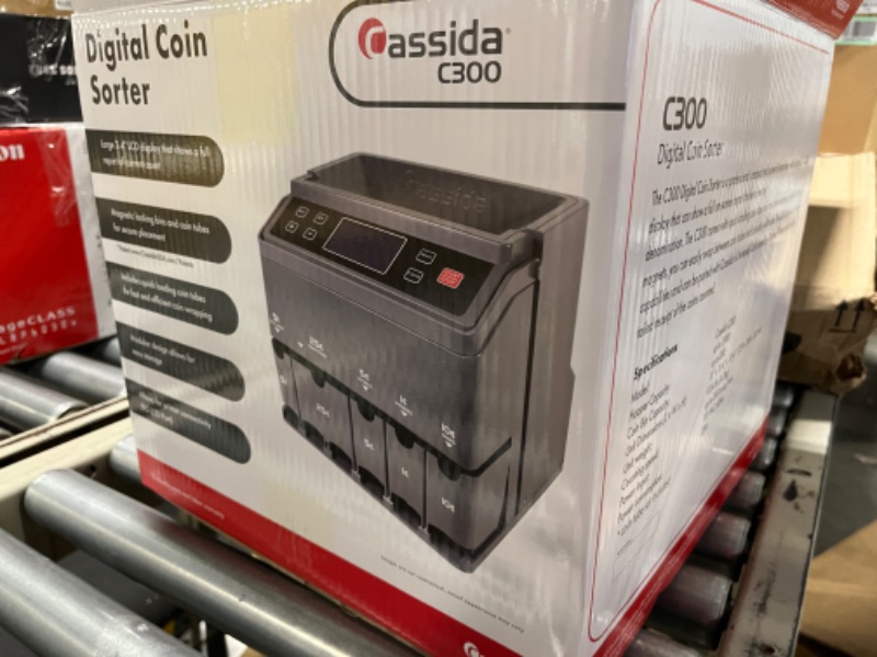 Photo 3 of Cassida C300 Professional USD Coin Counter, Sorter and Wrapper/Roller | 35% Faster Wrapping Coins with Quickload Technology | 300 Coins/Minute | Printing-Compatible | Includes 5 Wrapper Sets