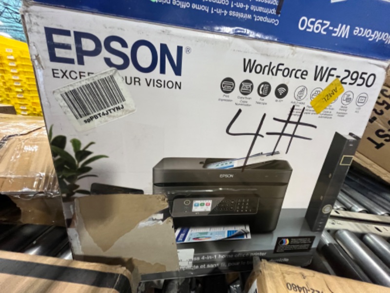 Photo 3 of Epson Workforce WF-2950 Wireless All-in-One Printer with Scan, Copy, Fax, Auto Document Feeder, Automatic 2-Sided Printing and 2.4" Color Display Printer WF-2950