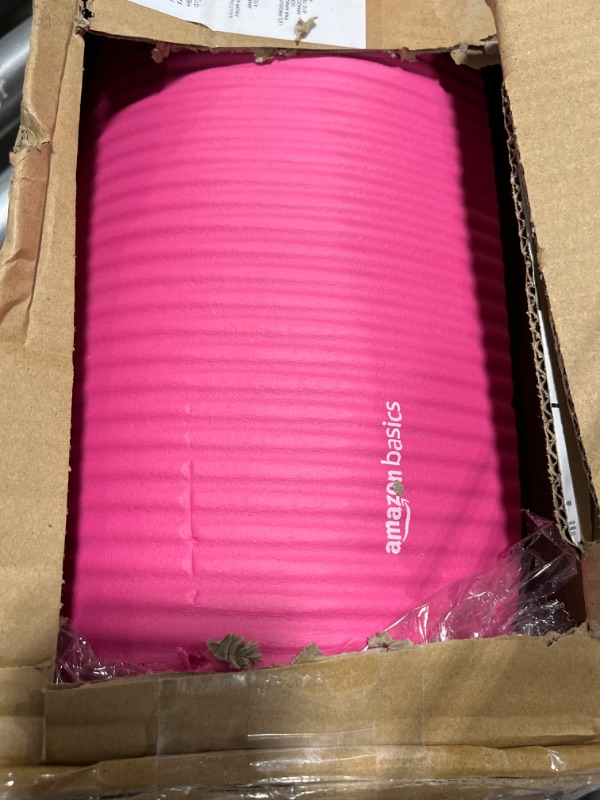 Photo 2 of Amazon Basics 1/2-Inch Extra Thick Exercise Yoga Mat Pink Yoga Mat