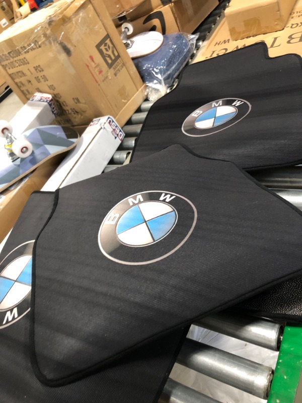 Photo 3 of Fit for BMW All Years Models Car Floor Mats 4PCS Protection Universal Carpet Front and Rear Black Flexible Mat black-06