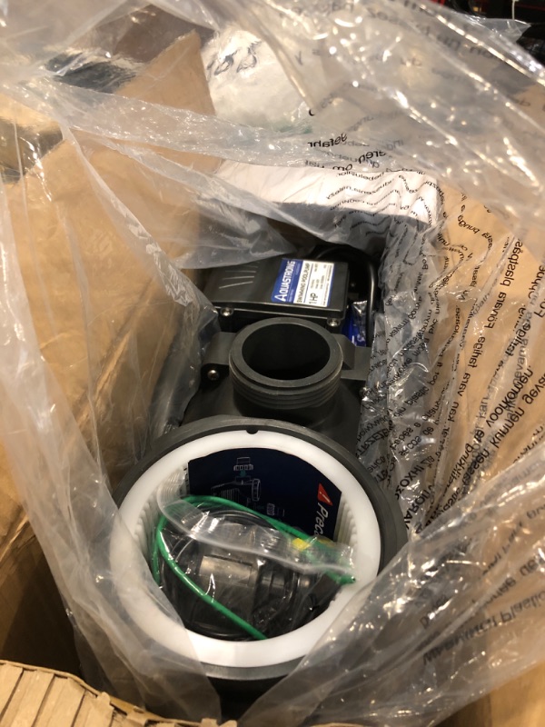 Photo 1 of Aquastrong 1 HP In/Above Ground Single Speed Pool Pump, 115V, 6100GPH, High Flow, Powerful Self Primming Swimming Pool Pumps with Filter Basket