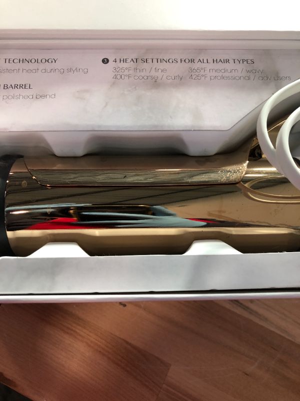 Photo 4 of Kristin Ess Hair 2 Inch Titanium Soft Bend Curling Iron for Big Blowout Waves + Volume, Smooth, Shiny Curls, Large Barrel, Salon Professional, Fast Heat, Dual Voltage, Auto Shut-Off