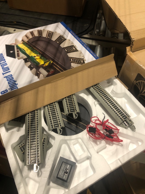 Photo 1 of Bachmann Trains 46298 HO Scale 1:87 Motorized Electric Train EZ Track Turntable with DCC Equipped NMRA Decoder and Motorized Gear, 16 x 16 inch