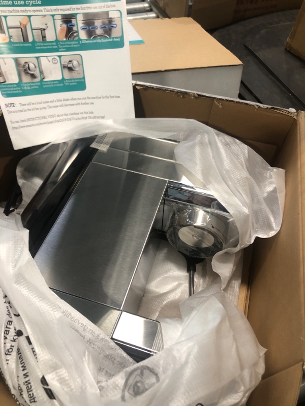 Photo 1 of Espresso Machine 20 Bar, Professional Espresso Maker with Milk Frother Steam Wand, Compact Espresso Coffee Machine with 34oz Removable Water Tank for Cappuccino, Latte, Macchiato, Gift for Dad or Mom Small