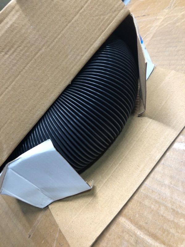 Photo 3 of Camco 20-Foot RV Sewer Hose | Features a Durable HTS Vinyl Construction, Designed to Work with Threaded and Slip Fittings, and has a 3-Inch Diameter Opening (39611) Sewer Hose -12 Mils 20' Black