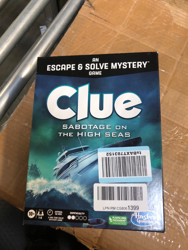 Photo 2 of Clue Board Game Sabotage on The High Seas, Escape Room Game, Murder Mystery Games, Cooperative Family Board Game, 1-6 Players, 10+