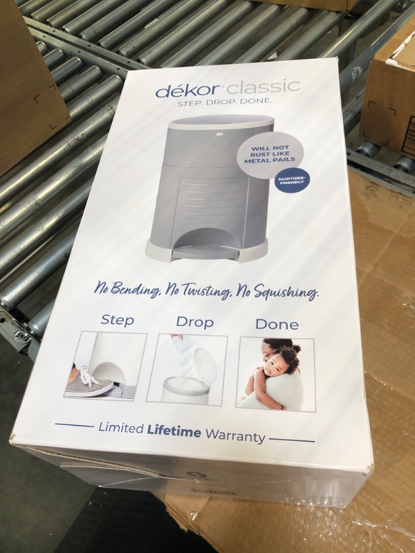 Photo 1 of Dekor Classic Hands-Free Diaper Pail | Gray | Easiest to Use | Just Step – Drop – Done | Doesn’t Absorb Odors | 20 Second Bag Change | Most Economical Refill System