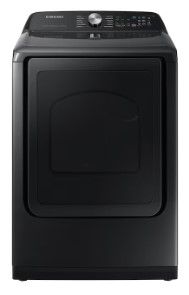 Photo 1 of Samsung 7.4-cu ft Steam Cycle Smart Electric Dryer (Brushed Black)
