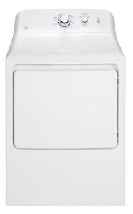 Photo 1 of GE 7.2-cu ft Reversible Side Swing Door Gas Dryer (White)