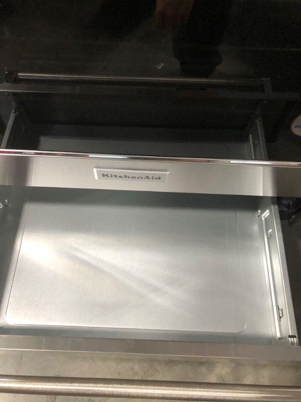 Photo 8 of KitchenAid 30-in Glass Top 5 Elements 6.4-cu ft Self-Cleaning Convection Oven Slide-in Electric Range (Stainless Steel)