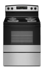 Photo 1 of Amana 30-in 4 Elements 4.8-cu ft Freestanding Electric Range (Stainless Steel)