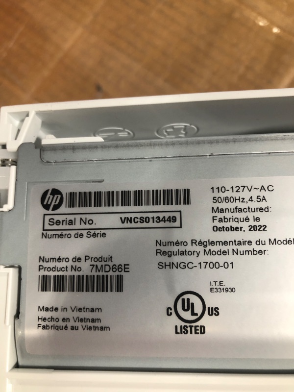 Photo 1 of HP LaserJet M110we Wireless Black and White Printer