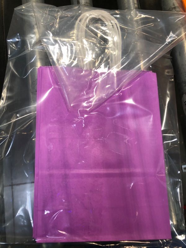 Photo 1 of 4Pcs Hand Paper Bag Kraft Paper Bag Packing Gift Bag Colorful Shopping Bag round Silicone Baking Mat 8 (Purple, One Size)
