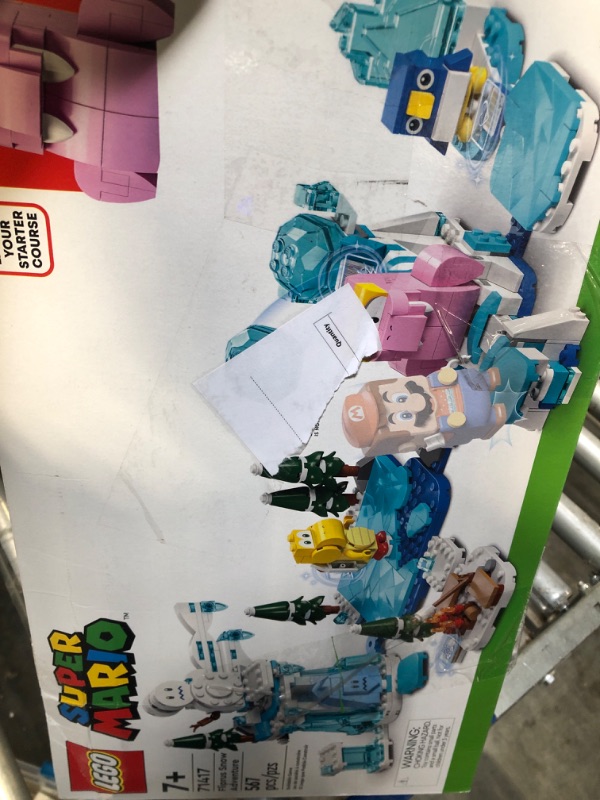 Photo 3 of LEGO Super Mario Fliprus Snow Adventure Expansion Set 71417, Toy for Kids to Combine with Starter Course, with Freezie and Baby Penguin Figures