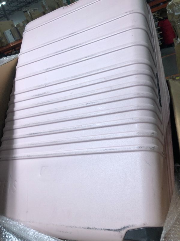 Photo 1 of ***HEAVILY DAMAGED***AnyZip Luggage Aluminium Frame Suitcase PC ABS Hard Shell TSA Lock No Zipper 24In Sakura Pink