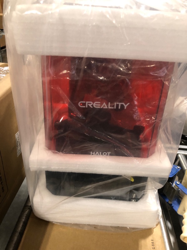 Photo 2 of Creality Halot-One Resin 3D Printer, 6" Monochrome LCD Screen UV Resin Printers with High-Precision Integral Light Source Fast Printing WiFi Control Dual Cooling & Filtering System Easy Slicing Halot One