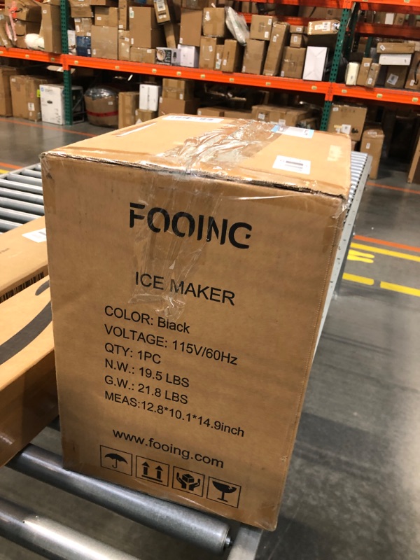 Photo 1 of Nugget Ice Maker Countertop, Crushed Chewable Ice Maker, Self Cleaning Ice Makers with One-Click Operation, 34Lbs/24H, Pebble Portable Ice Machine with Ice Scoop for Home Bar Camping RV Black-Nugget ice+Ice bag