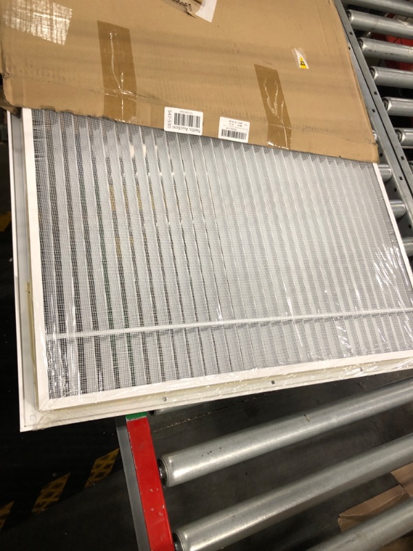 Photo 2 of 22.5"w X 22.5"h Return Air Vent Cover, Hon&Guan Aluminum Alloy Shed Vents for Interior Doors, Cold Air Return Vent Cover [Outer Dimensions: 24”x 24”h]. 24" x 24" Aluminum Alloy
