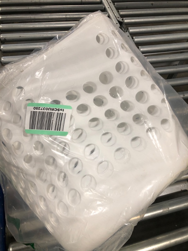 Photo 1 of  30L Plastic Laundry Hamper, Large Plastic Storage Basket, White (3)