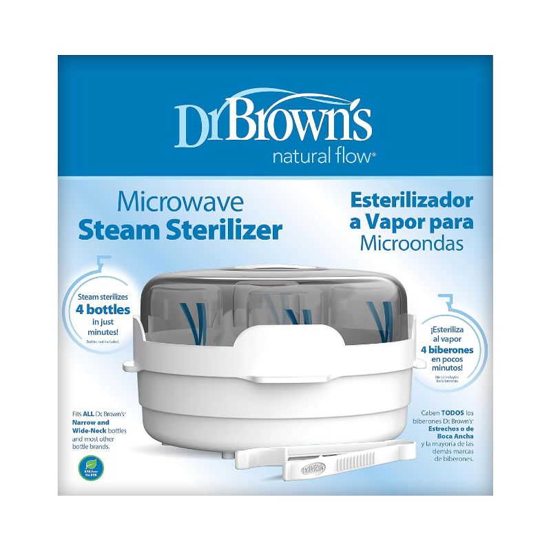 Photo 1 of Dr. Brown's Microwave Steam Sterilizer for Baby Bottles, Nipples, Bottle Parts, Pacifiers, Teethers and Breast Pump Parts