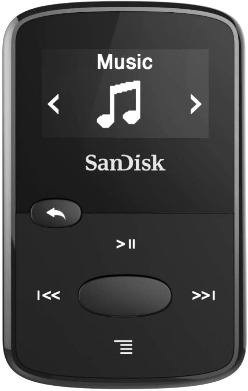 Photo 1 of SanDisk 8GB Clip Jam MP3 Player, Black - microSD card slot and FM Radio - SDMX26-008G-G46K
