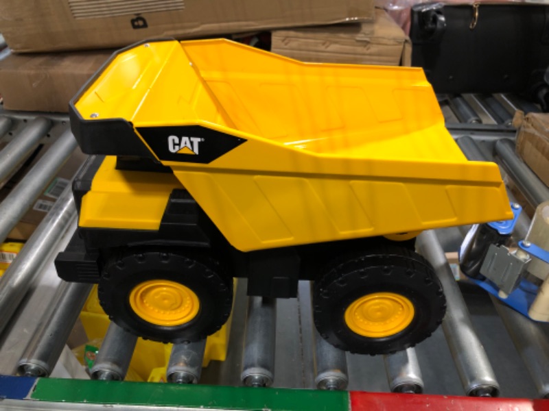 Photo 2 of Cat Construction Steel Toy Dump Truck, Yellow Steel Dump Truck