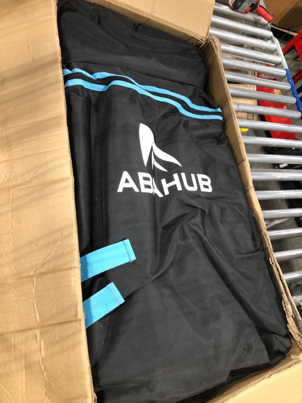 Photo 2 of Abahub Inflatable SUP, Wide 10'6" x 34"/31'' x 6" iSUP, Standup Paddleboard with Adjustable 4 Piece 2 in 1 SUP Paddle, Kayak Seat, for Yoga, Paddle Board, Kayaking, Surf, Canoe, Fishing Gray W:34''