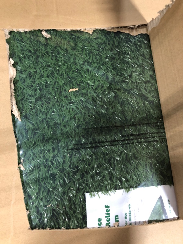 Photo 2 of Artificial Grass Puppy Pad for Dogs and Small Pets – Portable Training Pad with Tray – Dog Housebreaking Supplies by PETMAKER (16" x 20")