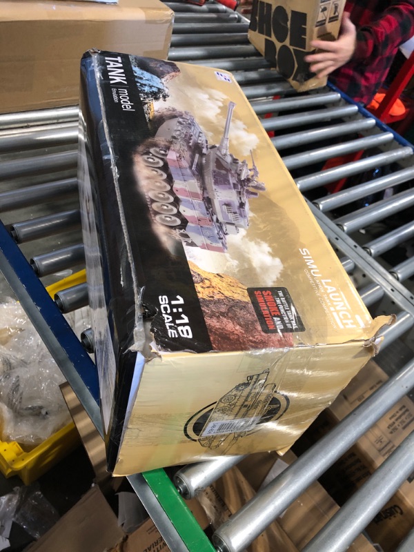 Photo 1 of fisca 1/18 Remote Control Tank 2.4Ghz, 15 Channel M1A2 RC Tank with Smoking and Vibration Controller - Abrams Main Battle Tank That Shoot BBS Airsoft Bullets Military Toy for Kids and Adults