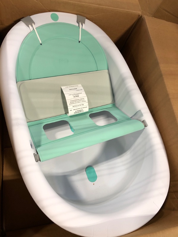 Photo 1 of 4-in-1 Grow-with-Me Bath Tub by Frida Baby Transforms Infant Bathtub to Toddler Bath Seat with Backrest for Assisted Sitting in Tub