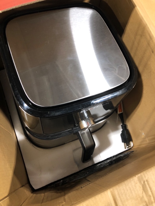 Photo 2 of ***FOR PARTS ONLY*** 

Instant Vortex Plus 6-in-1, 4QT Air Fryer Oven, From the Makers of Instant Pot with Customizable Smart Cooking Programs, Nonstick and Dishwasher-Safe Basket, App With Over 100 Recipes, Stainless Steel