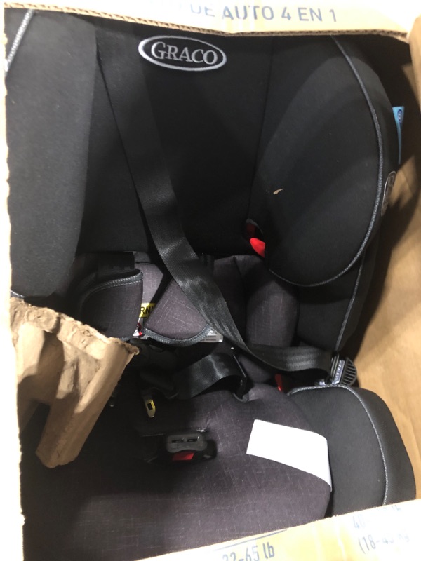 Photo 1 of Graco Grows4Me 4 in 1 Car Seat, Infant to Toddler Car Seat with 4 Modes, West Point *** car seat fabric at the top cut