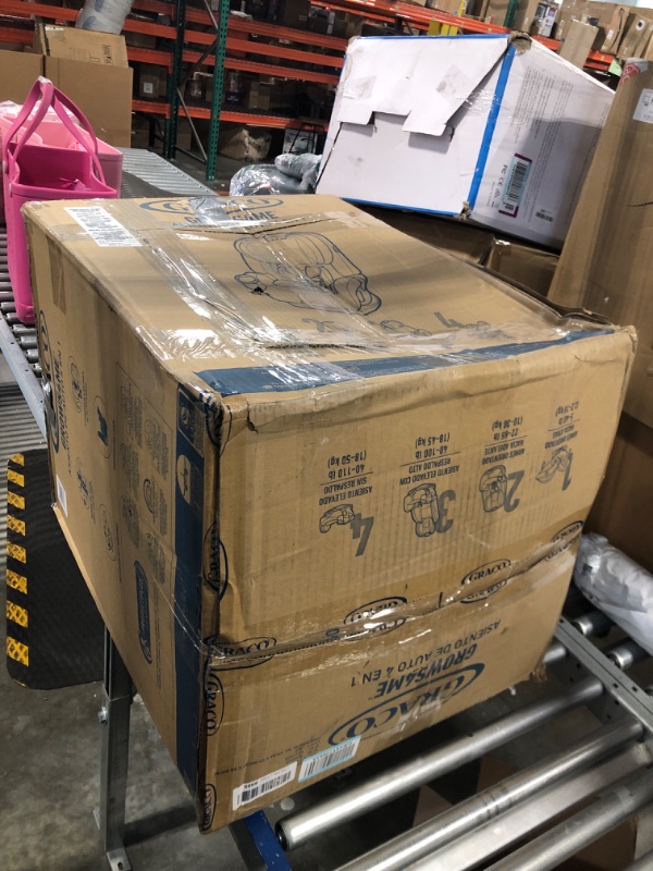 Photo 1 of Graco Grows4Me 4 in 1 Car Seat, Infant to Toddler Car Seat with 4 Modes, West Point *** car seat fabric at the top cut