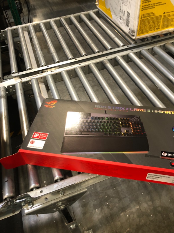 Photo 1 of ASUS ROG Strix Flare II Animate 100% RGB Gaming Keyboard - Hot-swappable, ROG NX Brown Tactile Switches, Customizable LED Display, PBT Keycaps, Acoustic Dampening Foam, Media Controls, Wrist Rest