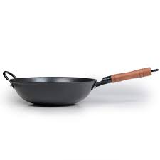 Photo 1 of ??? ZhenSanHuan Cast Iron Woks and Stir Fry Pans, No Coating, Induction Suitable, Flat Bottom (32CM/12.6in)