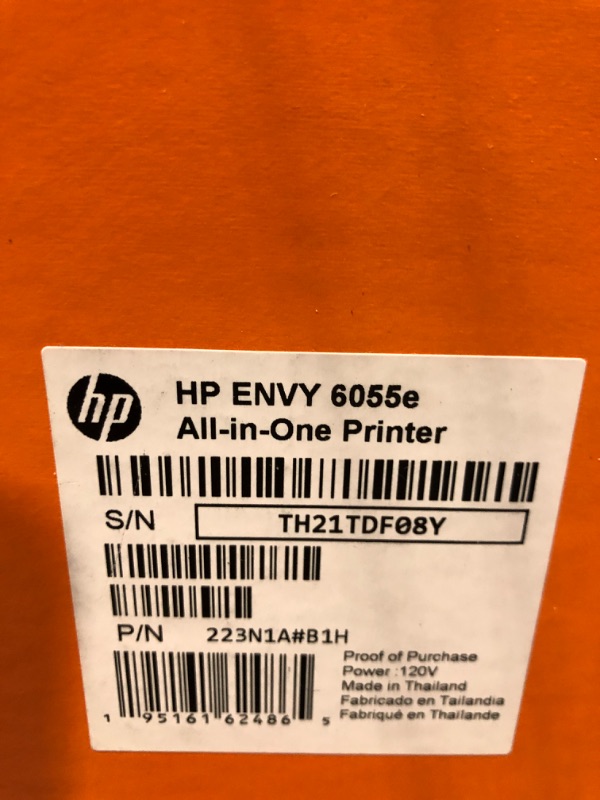 Photo 2 of HP ENVY 6055e Wireless Color Inkjet Printer