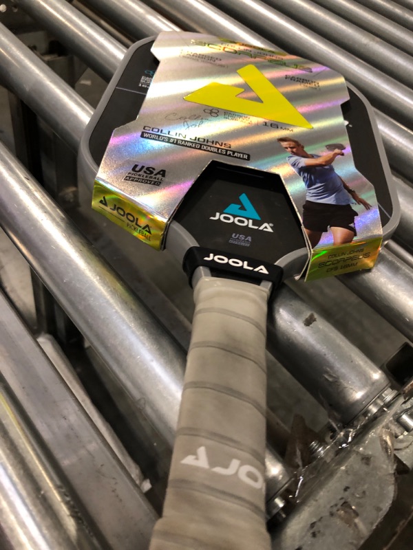 Photo 3 of JOOLA Collin Johns Scorpeus Pickleball Paddle w/Charged Surface Technology for Increased Power & Feel - Fully Encased Carbon Fiber Pickleball Paddle w/Larger Sweet Spot - USAPA Approved. 16mm Core