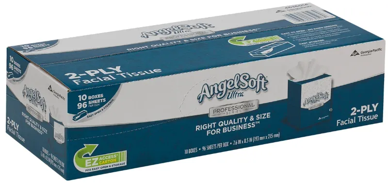 Photo 1 of Angel Soft Convenience Pack Premium 2 Ply Facial Tissue -- 1000 per case