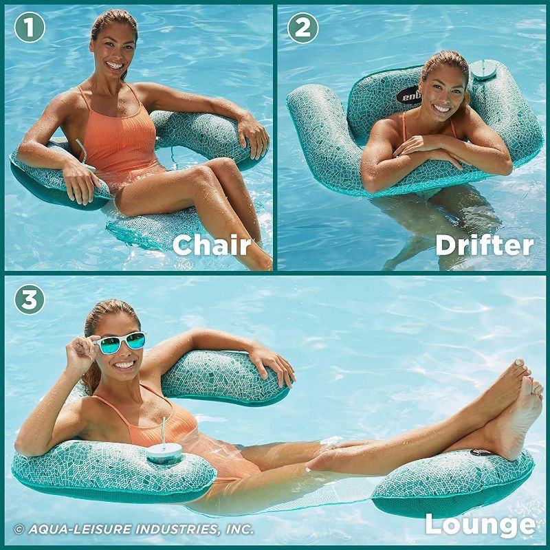 Photo 1 of Aqua Pool Chair Float Lounge for Adults – Multiple Colors/Shapes/Styles – for Adults and Kids Floating