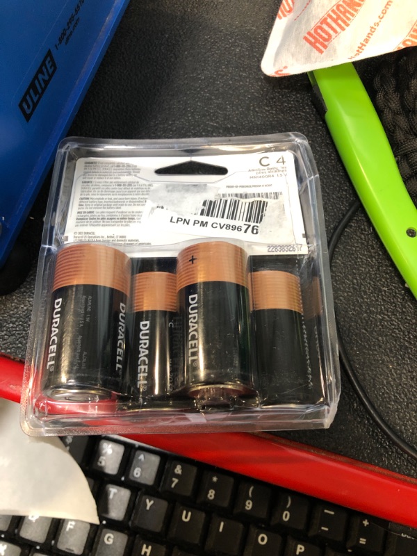 Photo 3 of Duracell Coppertop C Batteries, 4 Count Pack, C Battery with Long-lasting Power, All-Purpose Alkaline C Battery for Household and Office Devices