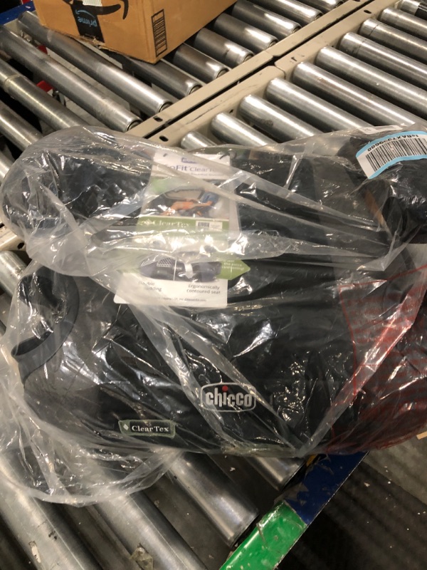 Photo 1 of Chicco GoFit ClearTex Backless Booster Car Seat - Shadow | Black Shadow GoFit with ClearTex No Chemicals