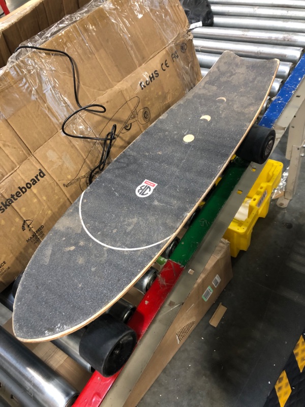 Photo 1 of Electric Skateboard Electric Longboard with Remote Control Electric Skateboard,350W Hub-Motor,12.4 MPH Top Speed,5.2 Miles Range,3 Speeds Adjustment,12 Months Warranty H2S-02