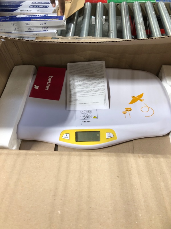 Photo 3 of Beurer BY80 Digital Baby Scale, Infant Scale for Weighing in Pounds, Ounces, or Kilograms up to 44 lbs, Newborn Scale with Hold Function, Pet Scale for Cats and Dogs