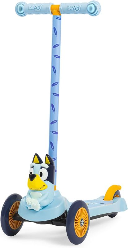 Photo 1 of Bluey 3D self balancing scooter for kids Character Scooter for Kids Ages 3-5 - Extra Wide Deck & Foot Activated Brake, 3 Wheeled Self Balancing Kids Toys for Boys & Girls, Choose Your Favorite Character