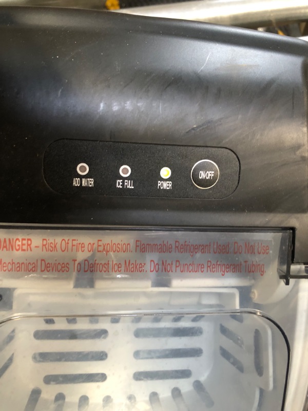Photo 1 of COWSAR Ice Makers Countertop, Portable Ice Maker Machine with Self-Cleaning, 26.5lbs/24Hrs, 6 Mins/9 Pcs Bullet Ice, Ice Scoop and Basket, Handheld Ice Maker for Kitchen/Home/Office/Party Countertop Ice Maker 26.5LBS / 24H 1