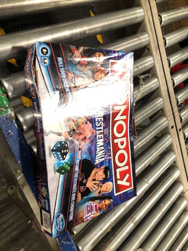 Photo 2 of ***********FOR PARTS *************  Hasbro Gaming Monopoly: Wrestlemania Edition Board Game for Ages 8 and up, Monopoly Game Inspired by WWE Wrestlemania, Family Games for 2-6 Players, Kids Games