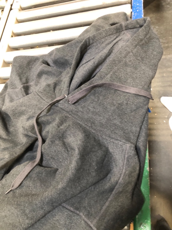 Photo 1 of Amazon Essentials Men's Hooded Fleece Sweatshirt (Available in Big & Tall) 6X-Large Big Charcoal Heather
