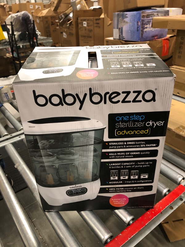 Photo 1 of Baby Brezza Baby Bottle Sterilizer and Dryer Advanced – Electric Steam Sterilization Machine – Universal Sterilizing for All Bottles: Plastic + Glass + Pacifiers + Breast Pump Parts - HEPA Filtration