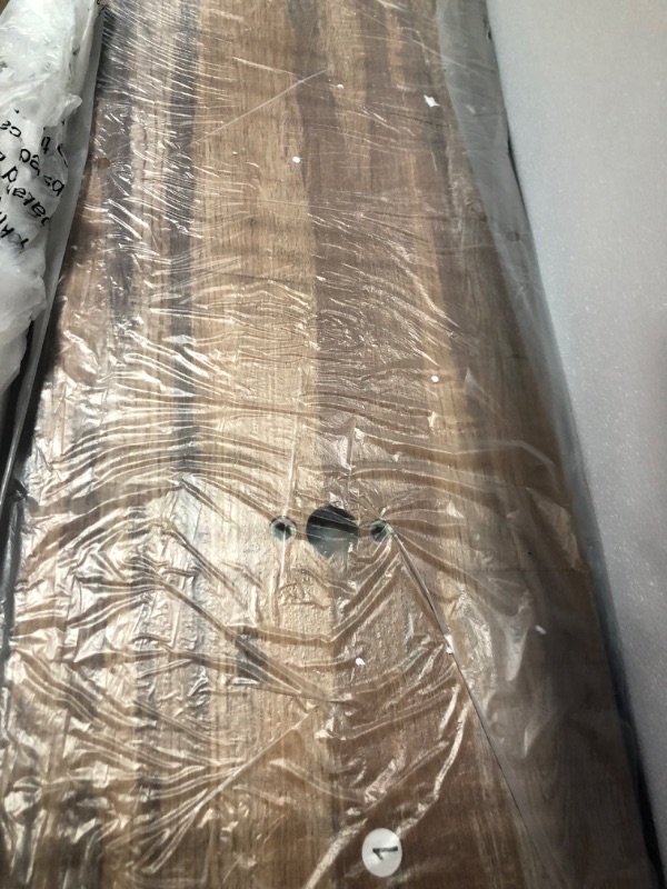 Photo 1 of HOMISSUE Industrial Bookshelf 5-Tier Open Wall Mount Ladder Bookshelf, Modern Bookcase with Metal Frame and Wood for Home Office , Wall Mounted Industrial Iron Pipe Shelf, Oak Brown Oak Brown 5-Tier