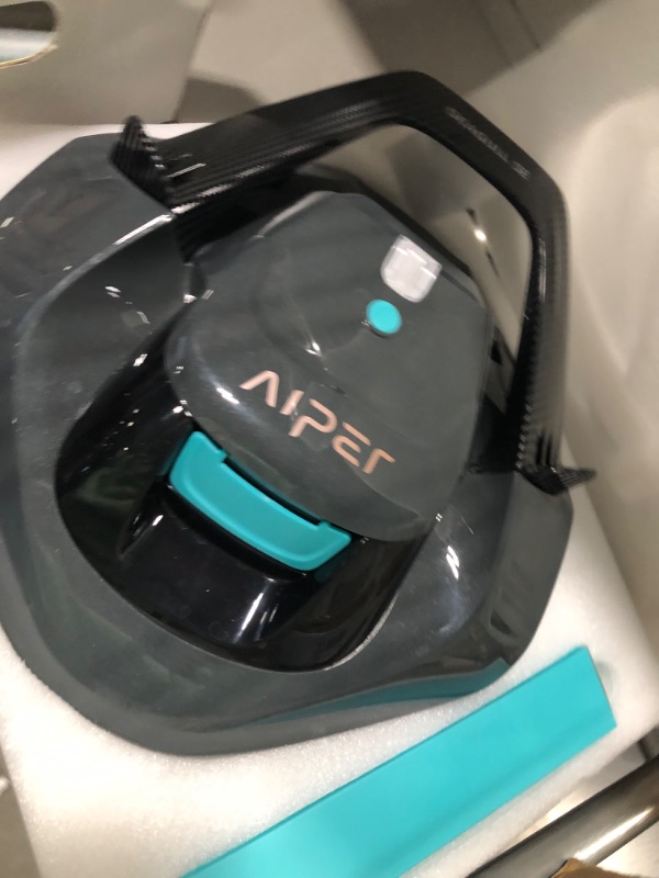 Photo 3 of (2023 Upgrade) AIPER Seagull SE Cordless Robotic Pool Cleaner, Pool Vacuum Lasts 90 Mins, LED Indicator, Self-Parking, Ideal for Above/In-Ground Flat Pools up to 40 Feet - Gray